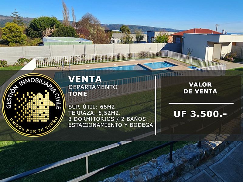 departamento en venta en Tomé