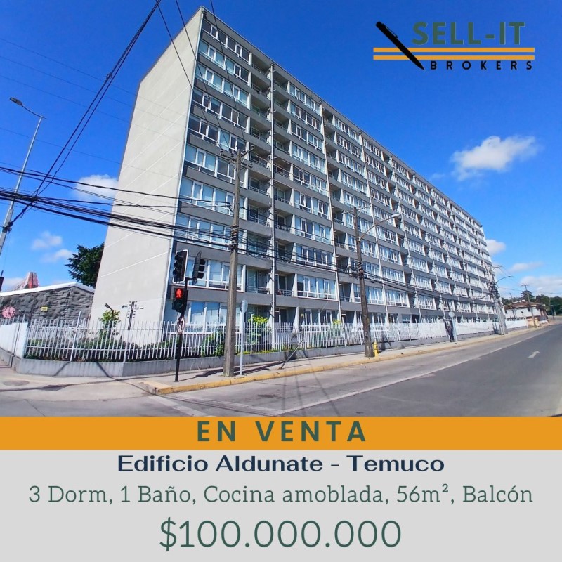 Departamento en Venta en Temuco 3 dormitorios 1 baño