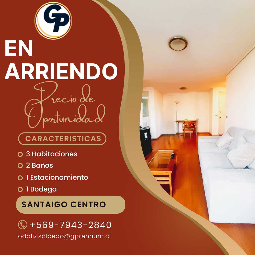 departamento en arriendo en Santiago